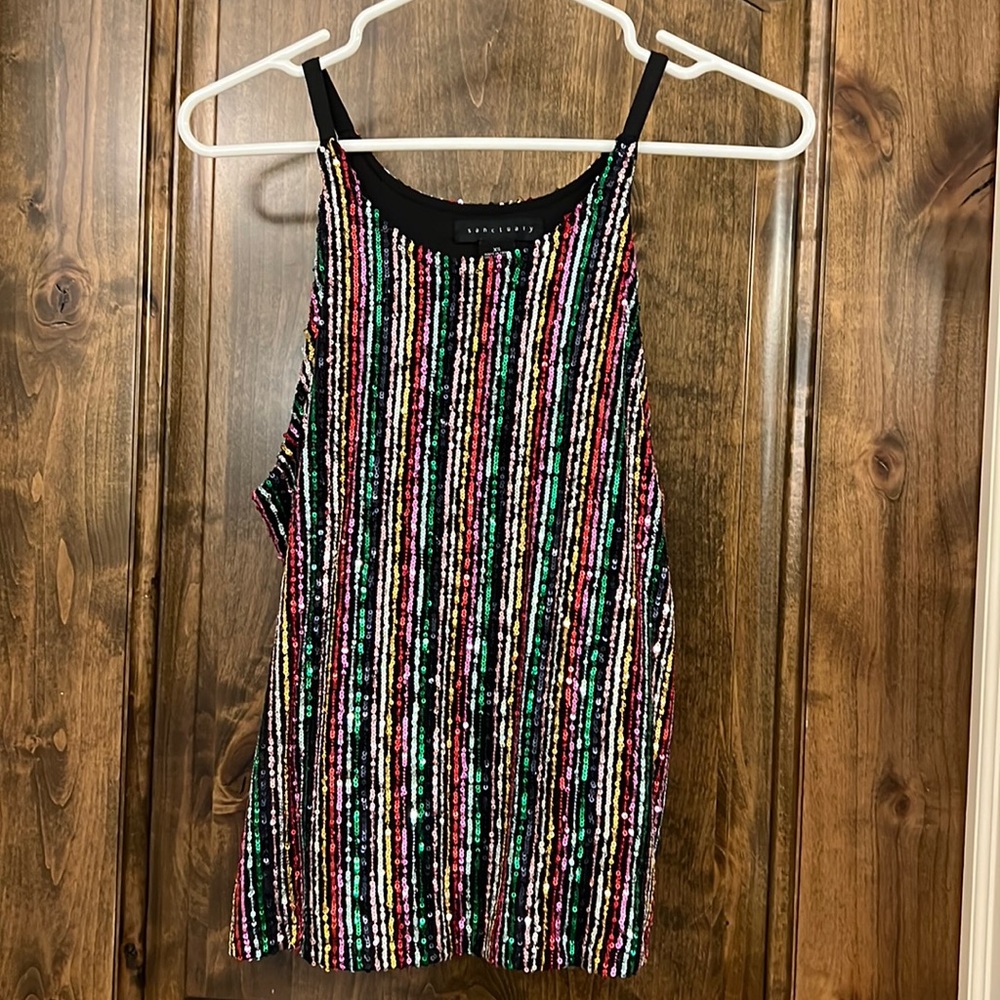 Sanctuary sequin tank